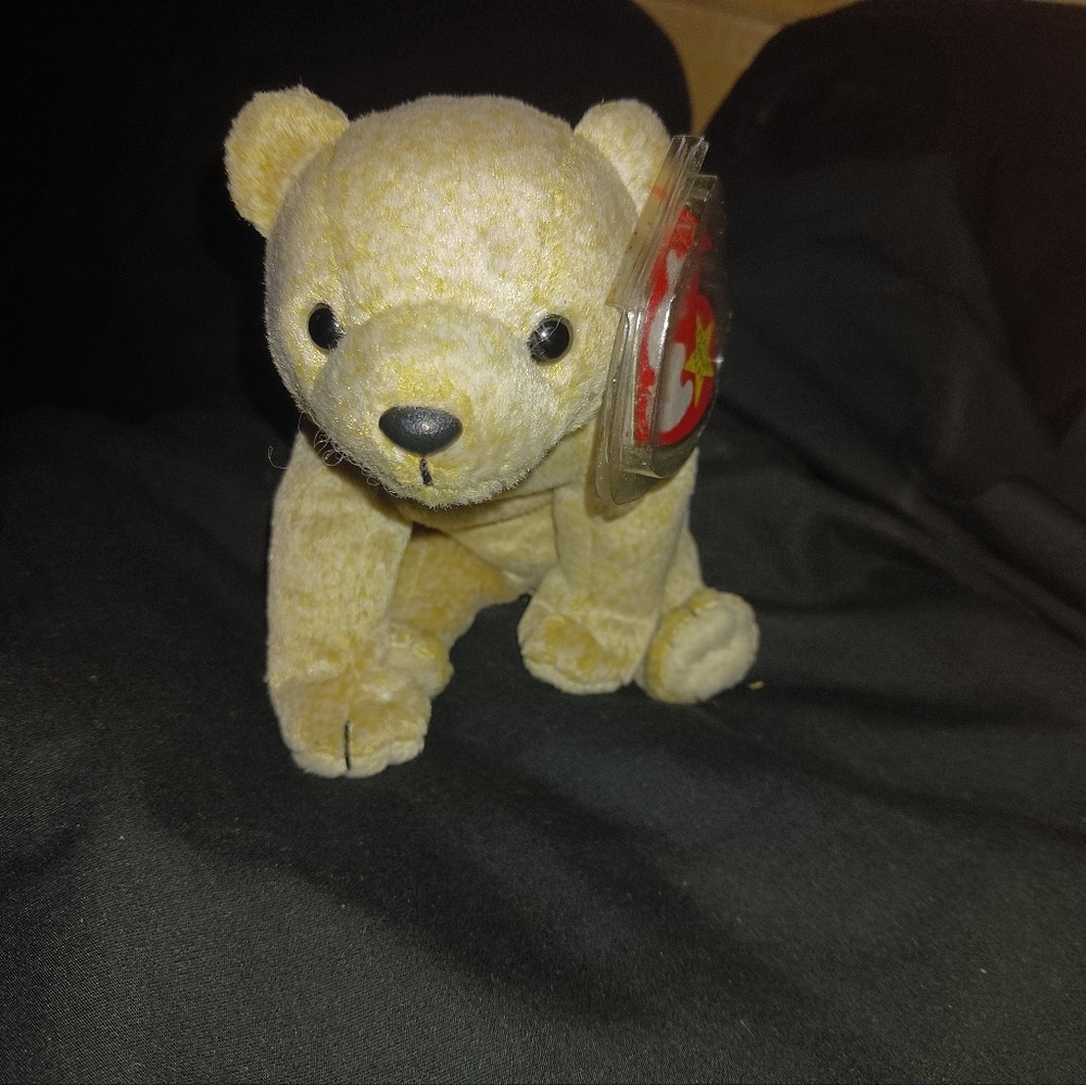 Beanie Baby Almond the Bear (retired 1999)